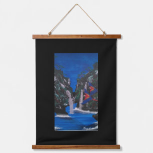 Tapisserie Suspendue Paradise Island, Scarlett macaw Grotto