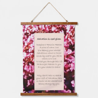 Tapisserie Suspendue Parcours d'art "Le salut est Dieu donné "