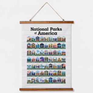 Tapisserie Suspendue Parcs nationaux des États-Unis d'Amérique USA