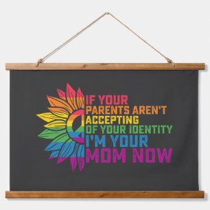 Tapisserie Suspendue Parents LGBT Pride Acceptant Je suis Votre Maman M