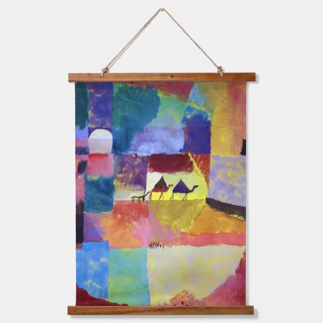 Tapisserie Suspendue Paysage avec chameaux, Paul Klee (Recto)