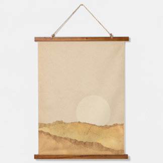 Tapisserie Suspendue Paysage chaud Abstrait