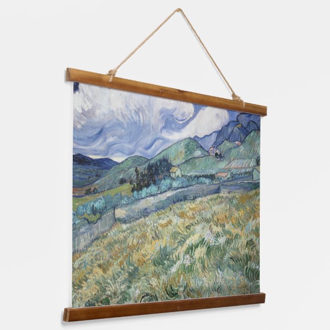 Tapisserie Suspendue Paysage de Saint-Rémy par Vincent van Gogh (Angulaire)