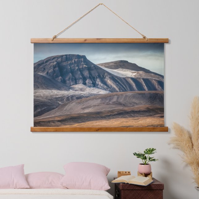 Tapisserie Suspendue Paysage de Spitsbergen Photo (Chambre à coucher)