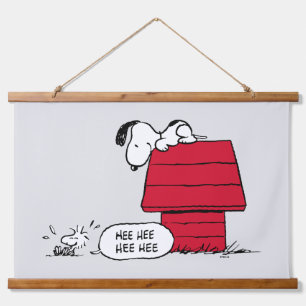 Tapisserie Suspendue PEANUTS Motif rouge et noir