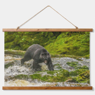Tapisserie Suspendue Pêche à l'ours noir Qua Creek Colombie-Britanniq