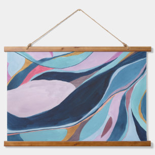 Tapisserie Suspendue Peinture artistique aquarelle abstraite colorée