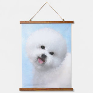 Tapisserie Suspendue Peinture Bichon Frise - Cute Original Chien Art