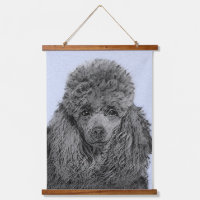 Peinture de caniche Miniature Jouet noir Art origi