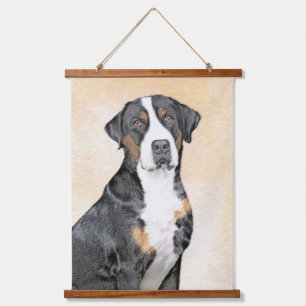 Tapisserie Suspendue Peinture de Chien de Montagne - Art original