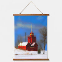 Peinture de phare rouge - Art original