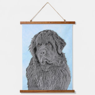 Tapisserie Suspendue Peinture de Terre-Neuve - Cute Original Chien Art