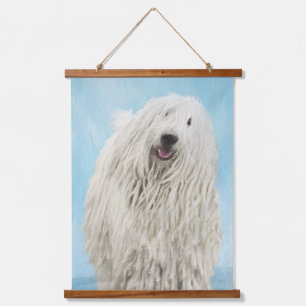 Tapisserie Suspendue Peinture Komondor - Cute Original Chien Art