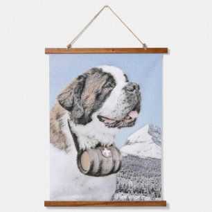Tapisserie Suspendue Peinture Saint Bernard - Cute Original Chien Art