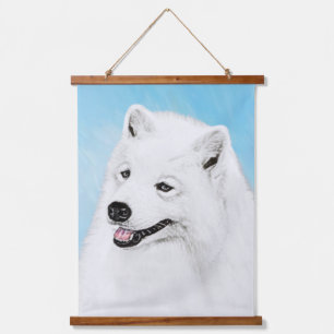 Tapisserie Suspendue Peinture Samoyed - Cute Original Chien Art