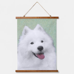 Tapisserie Suspendue Peinture Samoyed - Cute Original Chien Art