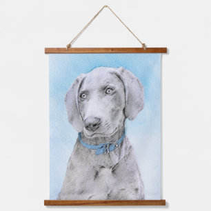 Tapisserie Suspendue Peinture Weimaraner - Joli art original chien