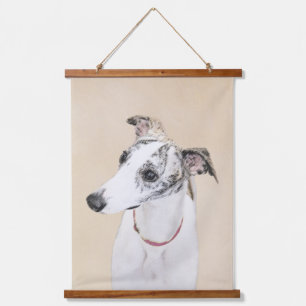 Tapisserie Suspendue Peinture Whippet - Jolie art original chien