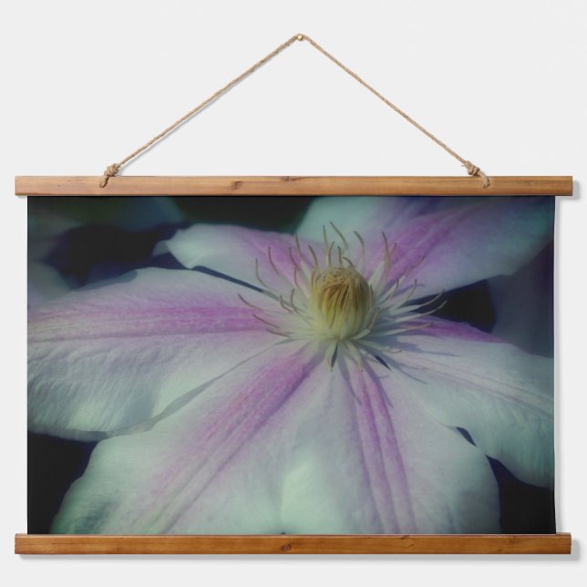 Tapisserie Suspendue Pétales De Fleurs Clematis Près (Devant)