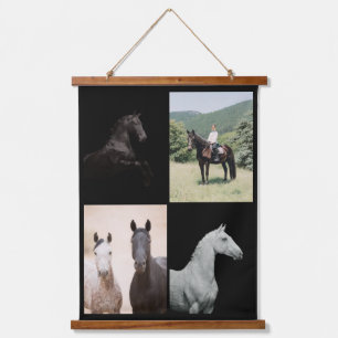 Tapisserie Suspendue Photographie de cheval personnalisée d'art équestr