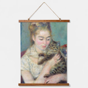 Tapisserie Suspendue Pierre-Auguste Renoir - Femme avec chat