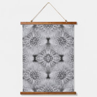 Pissenlits Blancs Floconneux Motif Abstrait de la