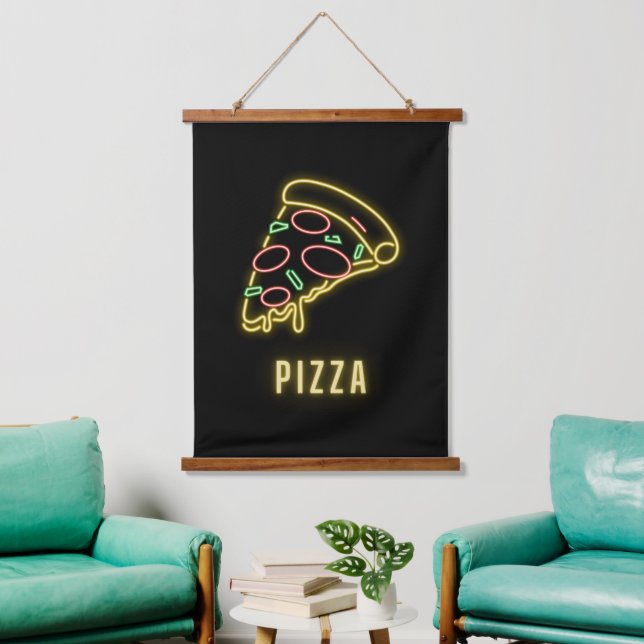 Tapisserie Suspendue Pizza Neon (Salon)