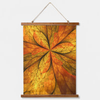 Plante d'automne, Abstrait moderne Fractal Art Lea