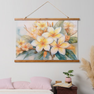 Tapisserie Suspendue Plumeria et gingembre Shell