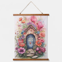 Porte de fée florale mignonne