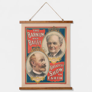 Tapisserie Suspendue Portraits De P.T. Barnum Et J.A. Bailey