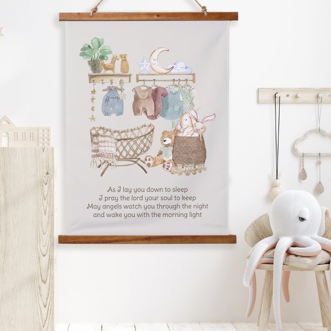 Tapisserie Suspendue Posez-vous dans la prière du sommeil Boho Baby Nur (Créateur téléchargé)