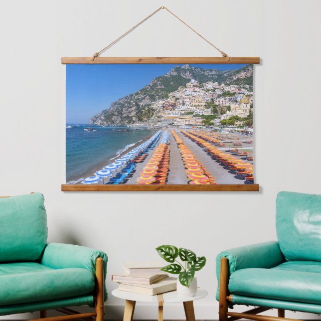Tapisserie Suspendue Positano Beach Côte Amalfi Italie (Salon)