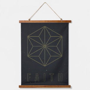 Tapisserie Suspendue Poster d'affirmation Ayez foi et acceptez-vous