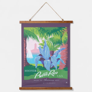 Tapisserie Suspendue Poster Vintage voyage Promotion Porto Rico 2
