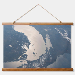 Tapisserie Suspendue Poutres Sunglint Au Bord Du Lac Michigan
