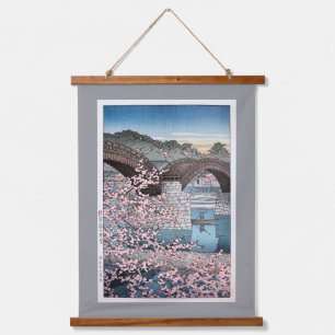 Tapisserie Suspendue Printemps au pont Kintai, Hasui Kawase