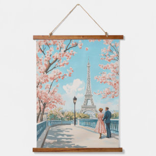 Tapisserie Suspendue Printemps romantique à Paris