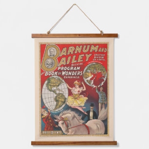 Tapisserie Suspendue Programme vintage Barnum Et Bailey