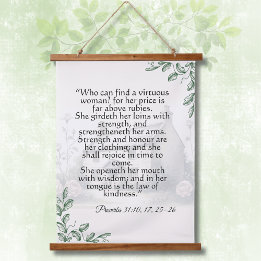 Tapisserie Suspendue Proverbs 31 Woman Scripture Vintage Cottagecore 