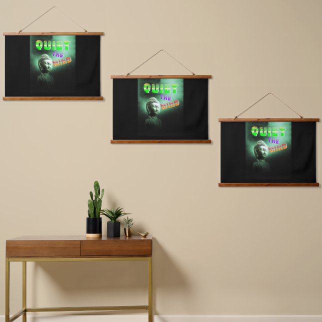 Tapisserie Suspendue Quiet the Mind (Asymétrique)