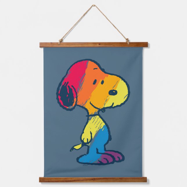 Tapisserie Suspendue Rainbow Snoopy (Recto)