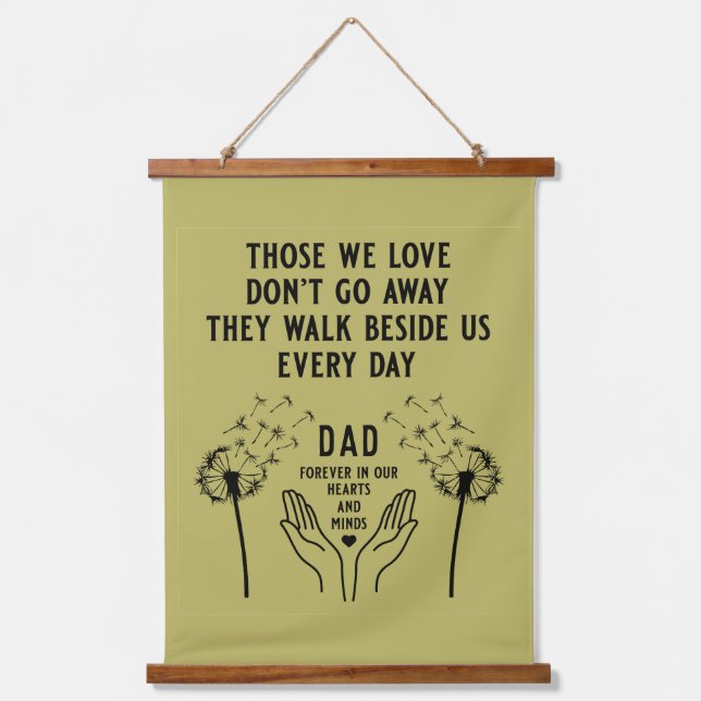 Tapisserie Suspendue Réception funéraire en mémoire (Recto)