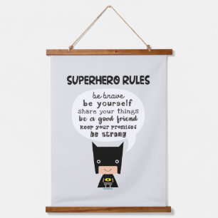 Tapisserie Suspendue Règles de super-héros