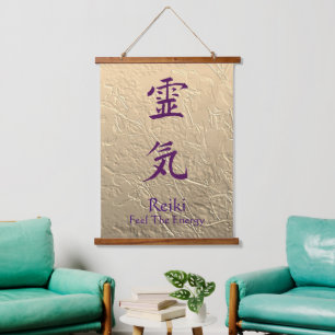Tapisserie Suspendue Reiki Sentent L'Énergie Violet