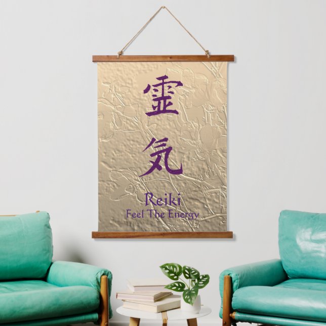 Tapisserie Suspendue Reiki Sentent L'Énergie Violet (Salon)