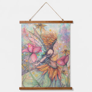 Tapisserie Suspendue Reine d'été Fleur Fée Fantaisie Artistique