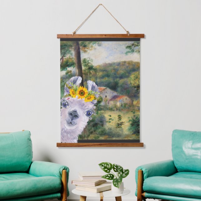 Tapisserie Suspendue Renoir Environs de Briey et Fancy Llama (Salon)