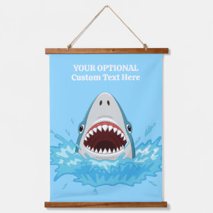 Tapisserie Suspendue Requin drôle texte personnalisé