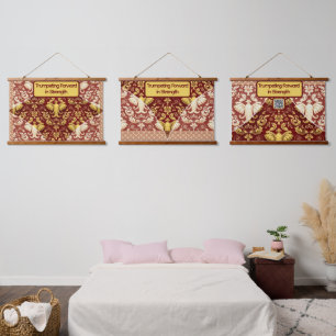 Tapisserie Suspendue Revêtement mural éléphant personnalisé rouge cramo